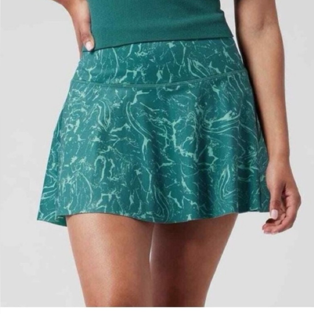 Athleta Teal Marble Skirt